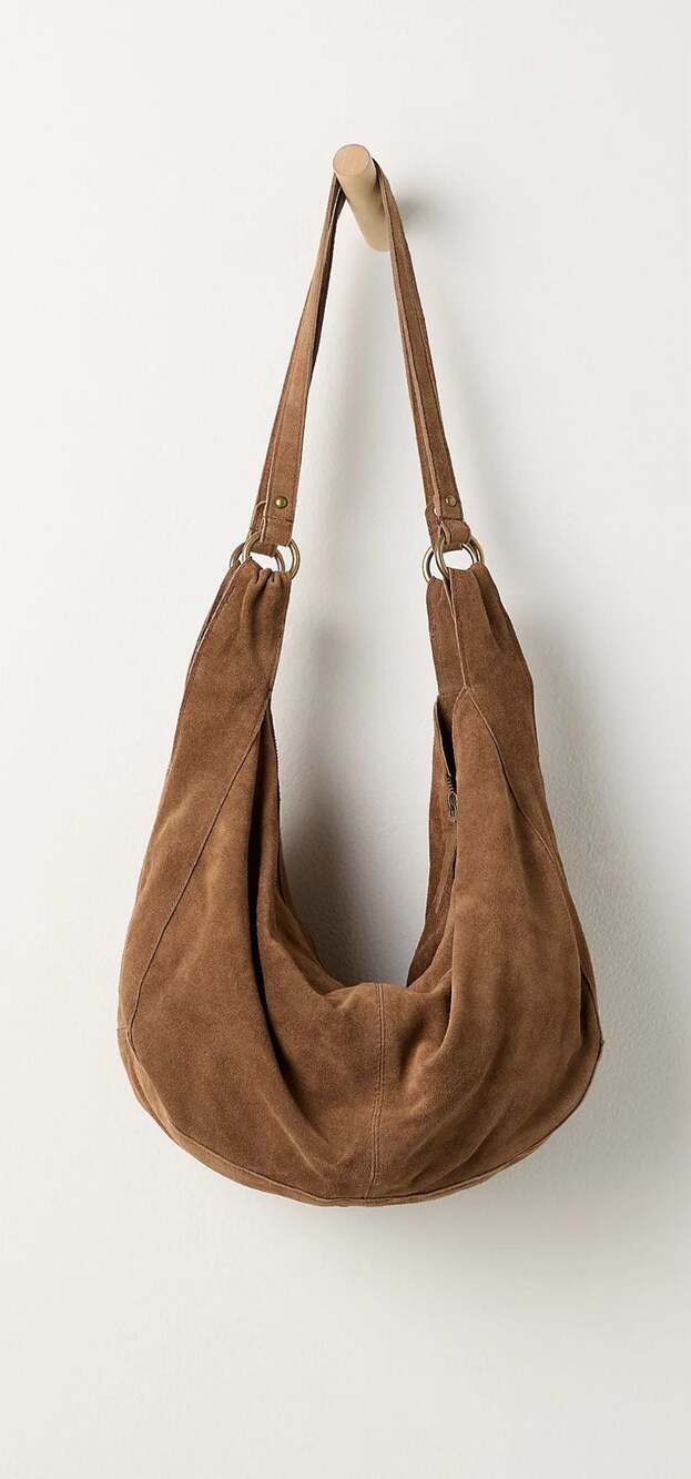 Free People Roma Suede Hobo Tote Bag - Picture 5 of 6